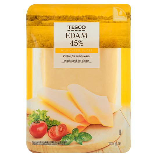 Tesco Eidam 45% plátky 100 g