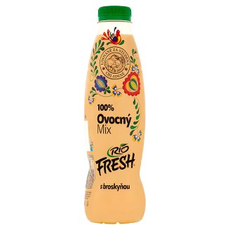 Rio Fresh 100% ovocný mix s broskyňou 750 ml