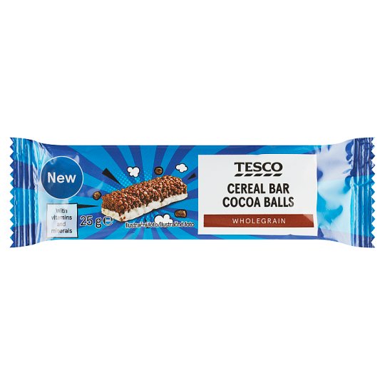 Tesco Cereal Bar Cocoa Balls 25 g Tesco Groceries