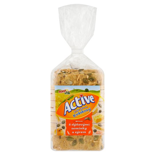 Bona Vita Active Knäckebrot Sourdough with Pumpkin Seeds and Cheese 180 g