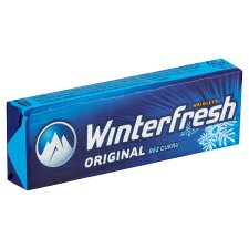 Wrigley's Winterfresh Original žuvačka bez cukru s mätovou a mentolovou príchuťou 10 ks 14 g