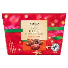 Tesco Dates in Cinnamon in Dark Chocolate 200 g