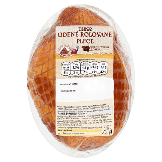 Tesco Údené rolované plece