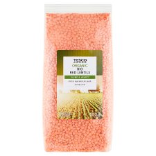 Tesco Organic Bio červená šošovica lúpaná drobnozrnná 500 g
