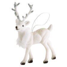 Reindeer with Scarf Hanging Decoration