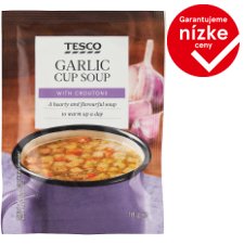 Tesco Garlic Cup Soup with Croutons 18 g