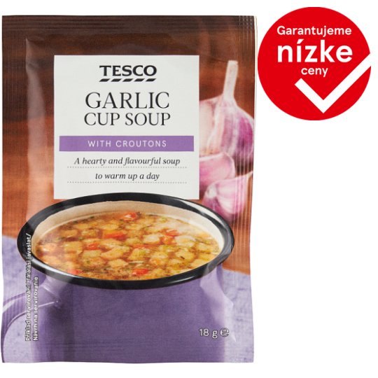 Tesco Instantná cesnaková polievka s krutónmi 18 g