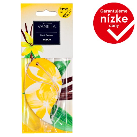 Tesco Osviežovač závesná karta Vanilla