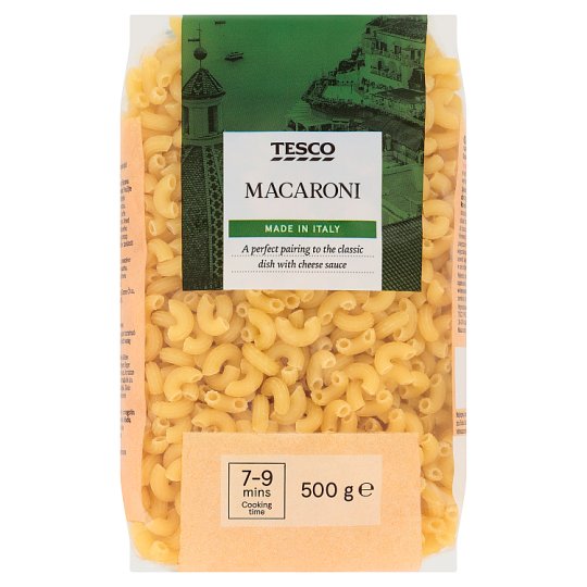 Tesco Macaroni Dried Egg-Free Semolina Pasta 500 g