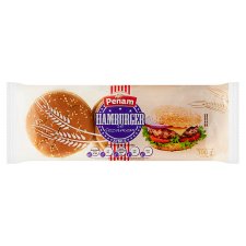 Penam Hamburgerová žemľa so sezamovými semenami 3 % 6 x 50 g (300 g)