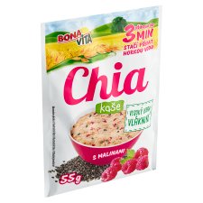 Bona Vita Ovsená kaša chia a malina 55 g