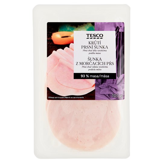 Tesco Šunka z morčacích pŕs 100 g