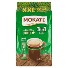 Mokate 3in1 Irish instantný kávový nápoj v prášku s príchuťou likéru Irish Cream 24 x 17 g (408 g)