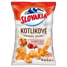 Slovakia Kotlíkové zemiakové lupienky sladké čili a paprika 100 g