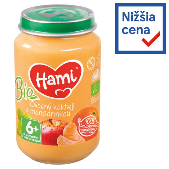 HAMI ovocný príkrm BIO Ovocný koktail s mandarínkou 200 g