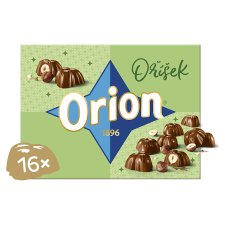 ORION Nut Praline with Whole Hazelnut in Hazelnut Filling and Milk Chocolate 147 g