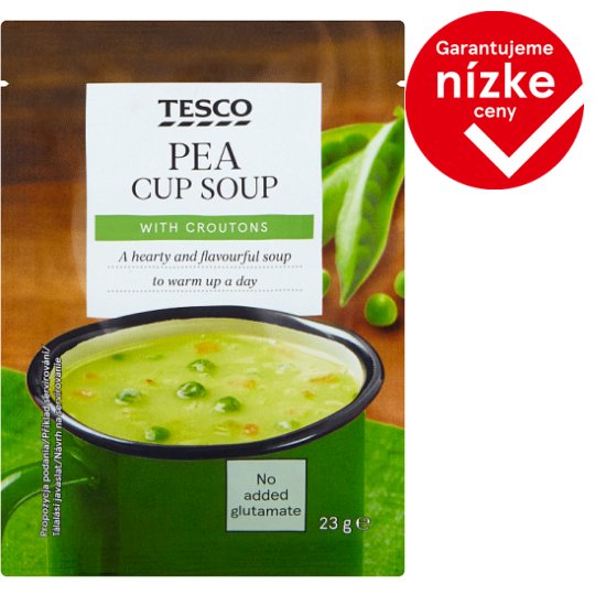 Tesco Instantná hrachová polievka s krutónmi 23 g