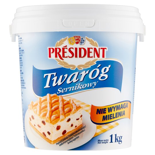 Président Tvaroh polotučný 1 kg