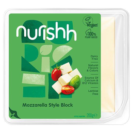 Nurishh Block Mozzarella Type 200 g Tesco Groceries