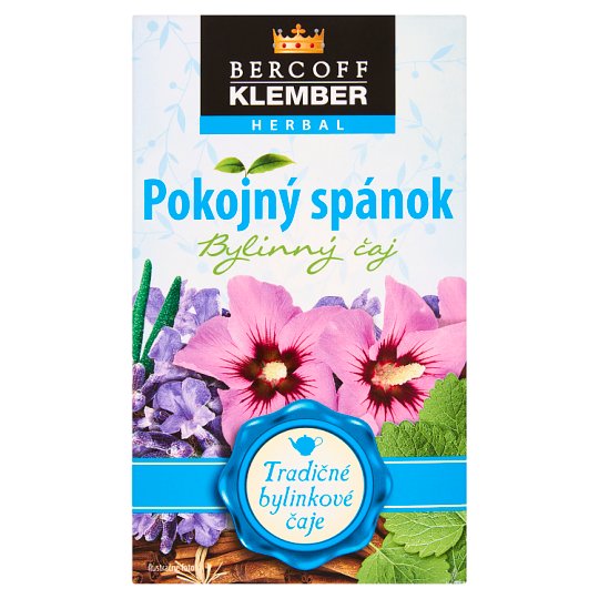 Bercoff Klember Herbal Pokojný spánok bylinný čaj 20 x 1,5 g