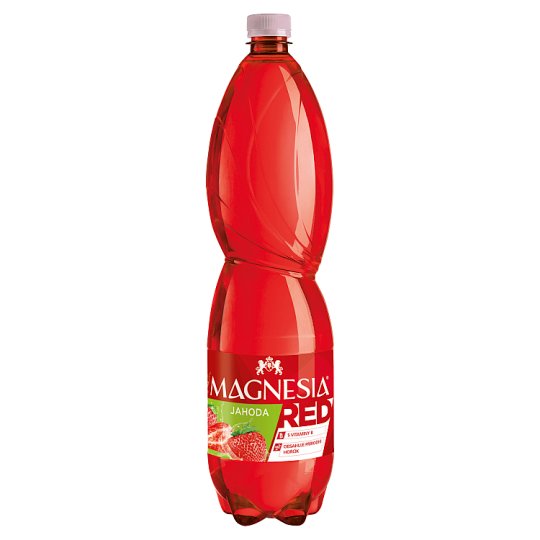 Magnesia Red Mineral Water with Strawberry Flavour Carbonated 1.5 L ...