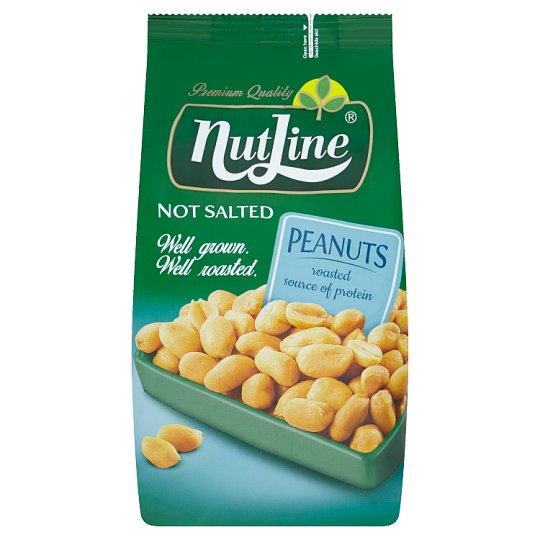 Nutline Pražené arašidy nesolené 400 g