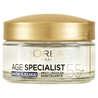 L'Oréal Paris Age Specialist 55+ obnovujúci nočný krém proti vráskam 50 ml