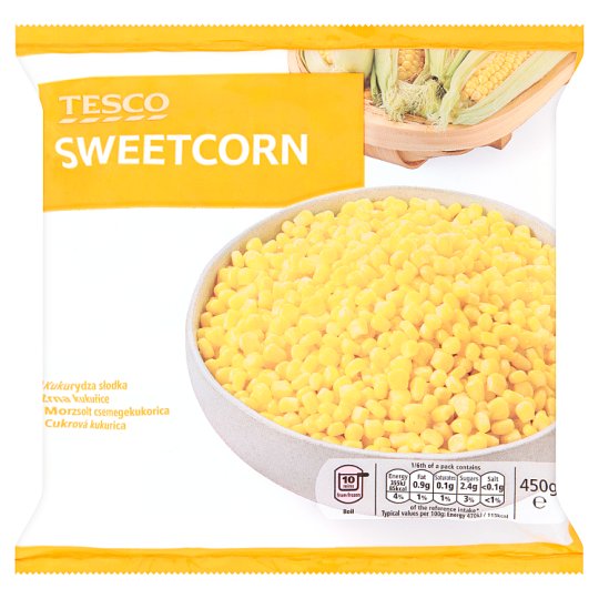 Tesco Cukrová kukurica hlbokozmrazená 450 g