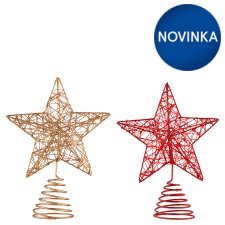 Festive Magic Stromček topper star mix farieb 20 cm