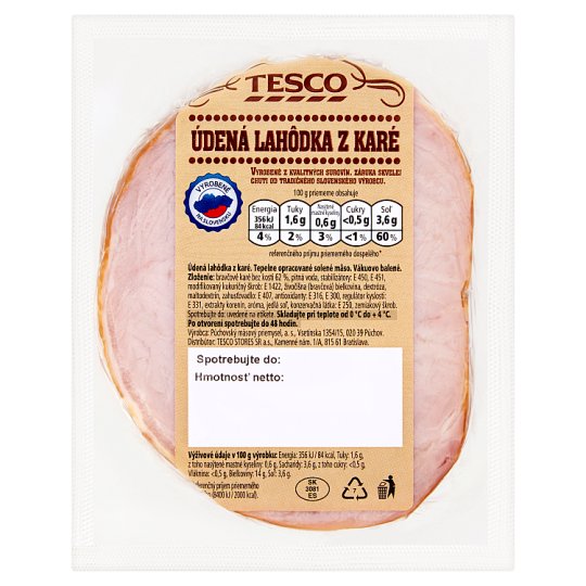 Tesco Údená lahôdka z karé