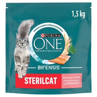 Purina ONE Sterilcat bohaté na lososa a pšenicu 1,5 kg
