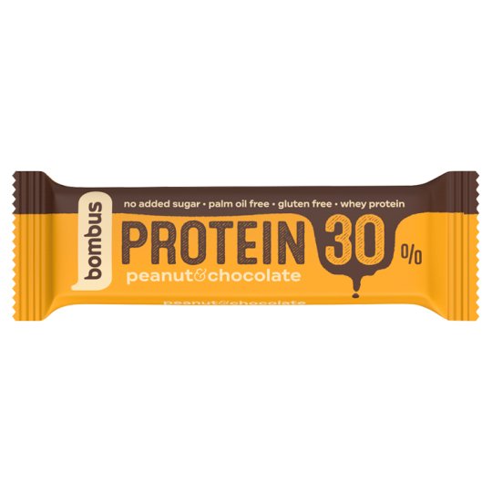 Bombus Natural Energy Protein 30% Peanut & Chocolate 50 g - Tesco Groceries