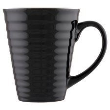 Tesco Black Ribbed Mug