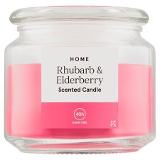 Tesco Home Rhubarb & Elderberry vonná sviečka 300 g