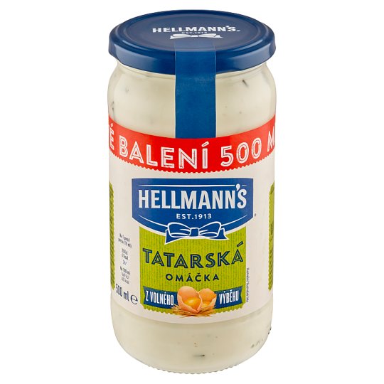 Hellmann's Tartar Sauce 500 ml Tesco Groceries