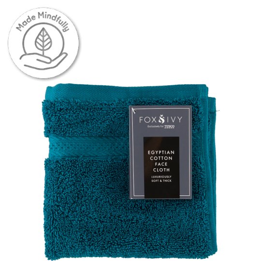 Fox & Ivy Face Towel 33 cm x 33 cm Tesco Groceries