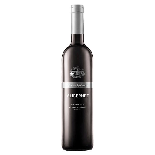 Château Topoľčianky Alibernet slovenské prívlastkové víno D.S.C. červené suché 0,75 l