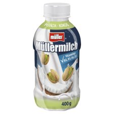 Müller Müllermilch Mliečny nápoj s pistáciovo-kokosovou príchuťou 400 g