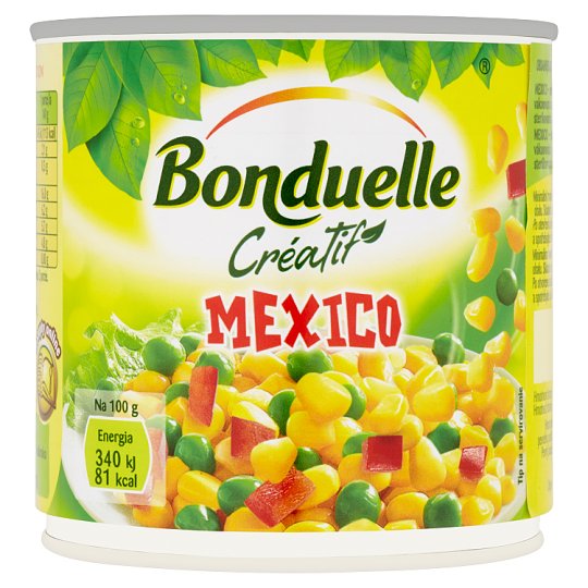 Bonduelle Créatif Mexico zeleninová zmes vákuovaná v mierne slanom náleve 340 g