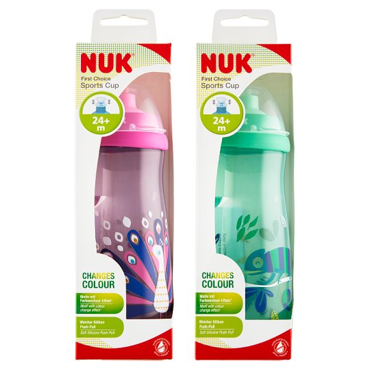 NUK First Choice Sports Cup detská fľaša s chameleón efektom 450 ml