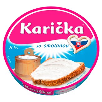 Karička Roztierateľný tavený syr so smotanou 8 ks 125 g
