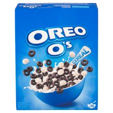 Oreo O's Chrumkavé pšeničné krúžky s kakaovou príchuťou a guľôčky s vanilkovou príchuťou 320 g