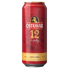 Ostravar 12 Light Lager Beer 0.5 L