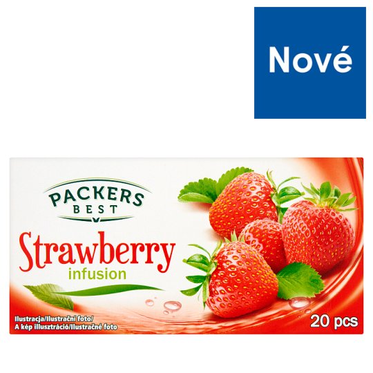 Packers Best Ovocný čaj s jahodovou príchuťou 20 x 2 g