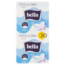 Bella Perfecta Slim Blue Ultra-Thin Sanitary Pads 20 pcs