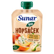 Sunar Organic Hopsáček Mango, Banana, Pear, Apple + Oatmeal 100 g