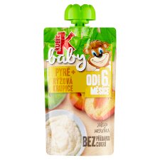 Kubík Baby Puree Apple, Apricot, Rice Semolina 100 g