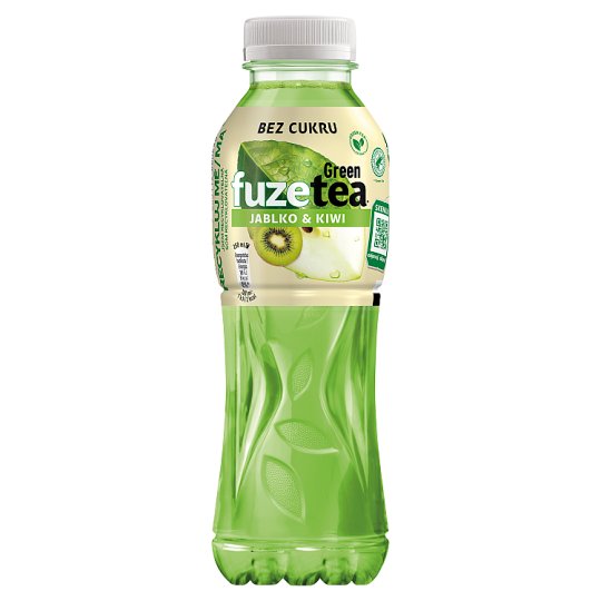 FuzeTea Green Tea Zero Sugar Apple & Kiwi 500 ml Tesco Groceries