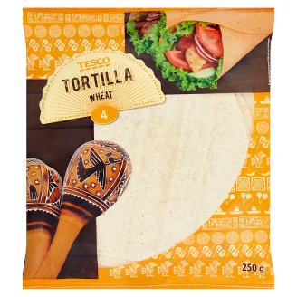 Tesco Pšeničná placka tortila 4 x 62,5 g