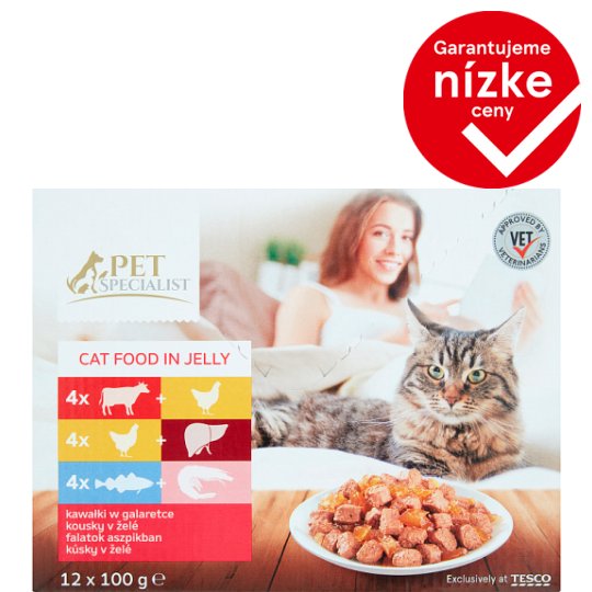 Tesco Pet Specialist Kúsky v želé 12 x 100 g